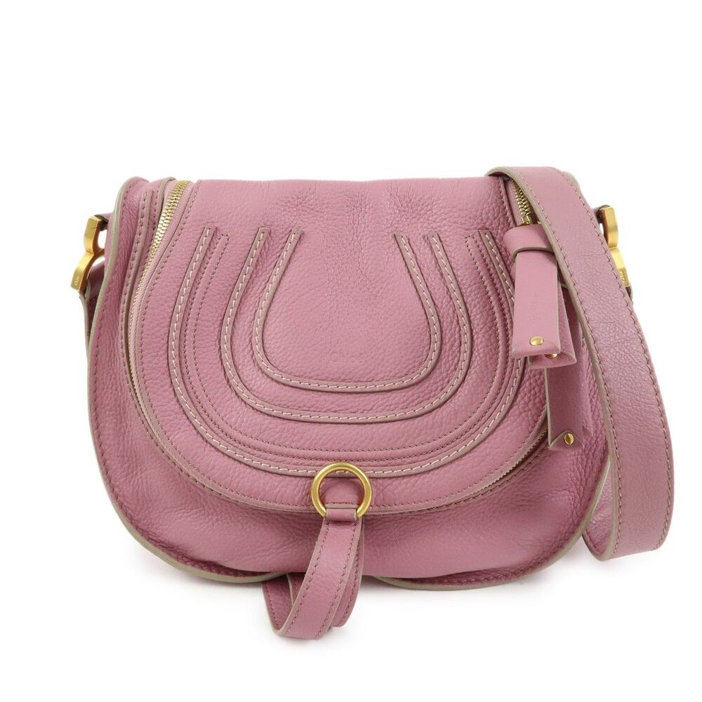 Chloe Marcie Calfskin Crossbody Bag Pink